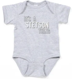 CafePress Its A Stetson Thing Cute Infant Bodysuit Baby Romper Dark