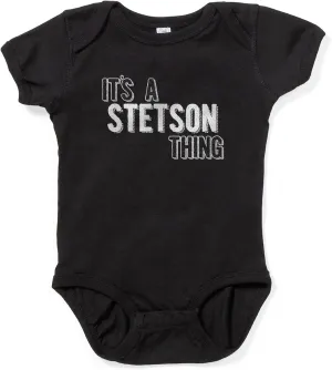 CafePress Its A Stetson Thing Cute Infant Bodysuit Baby Romper Dark