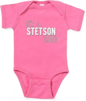 CafePress Its A Stetson Thing Cute Infant Bodysuit Baby Romper Dark