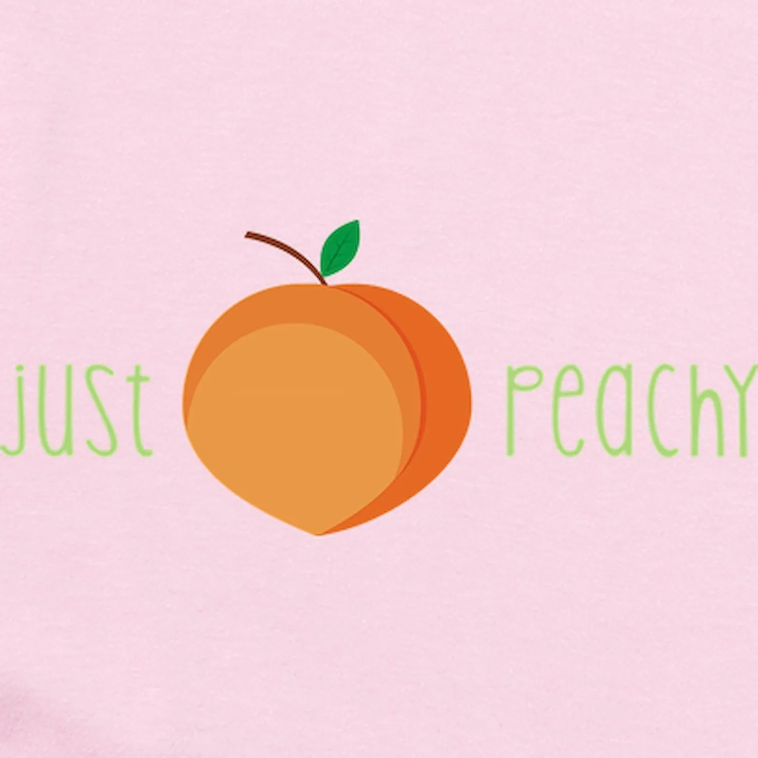 CafePress Just Peachy Body Suit Cute Infant Bodysuit Baby Romper