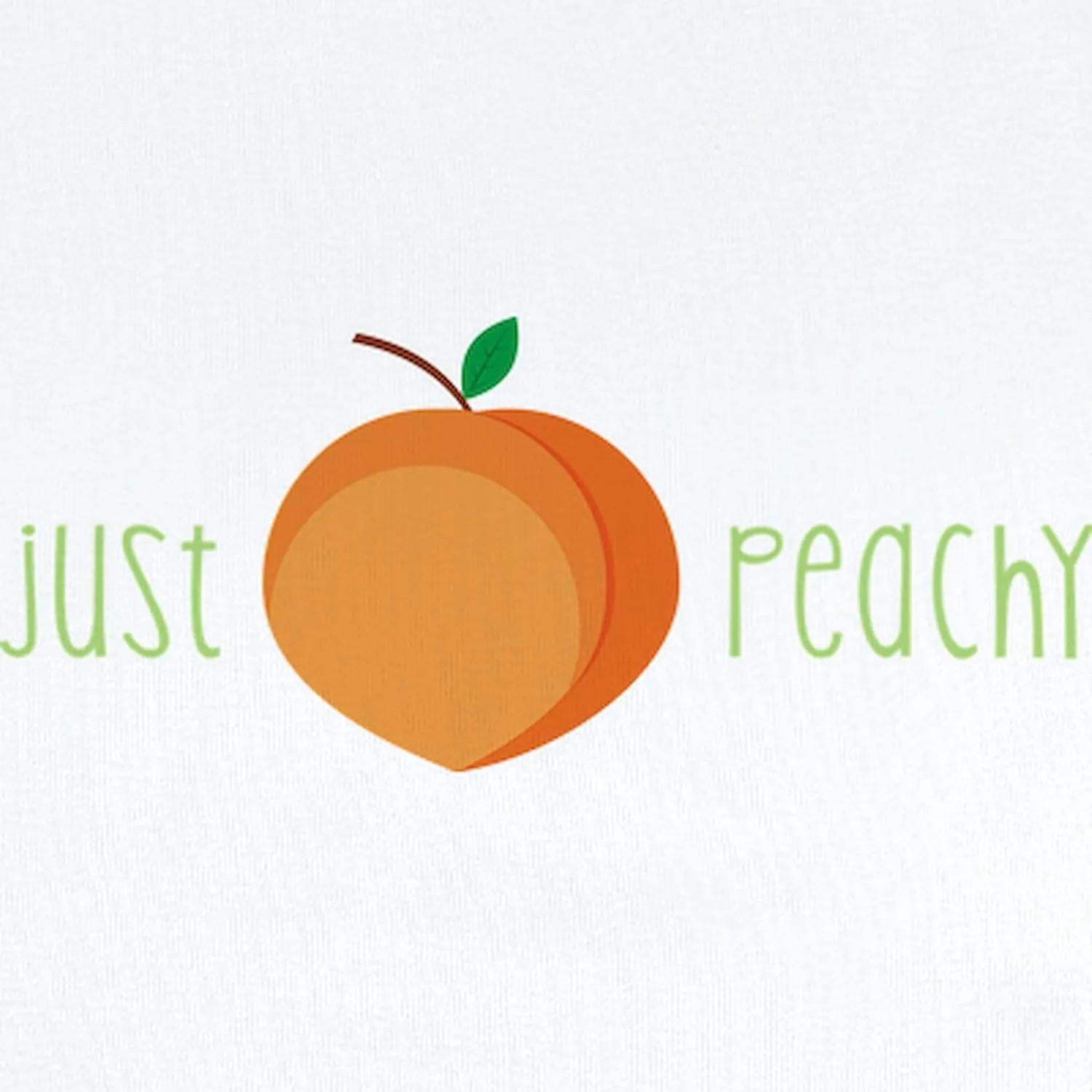 CafePress Just Peachy Body Suit Cute Infant Bodysuit Baby Romper
