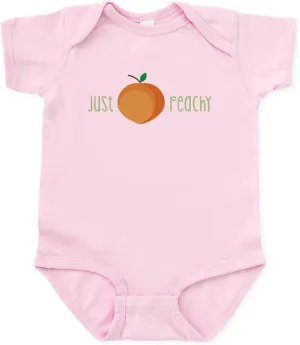 CafePress Just Peachy Body Suit Cute Infant Bodysuit Baby Romper