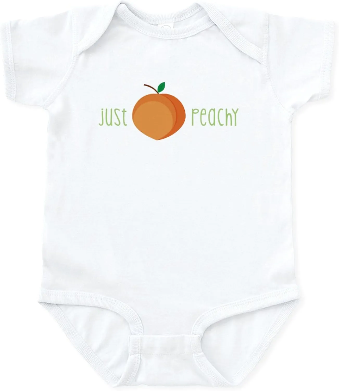 CafePress Just Peachy Body Suit Cute Infant Bodysuit Baby Romper