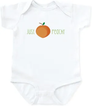 CafePress Just Peachy Body Suit Cute Infant Bodysuit Baby Romper