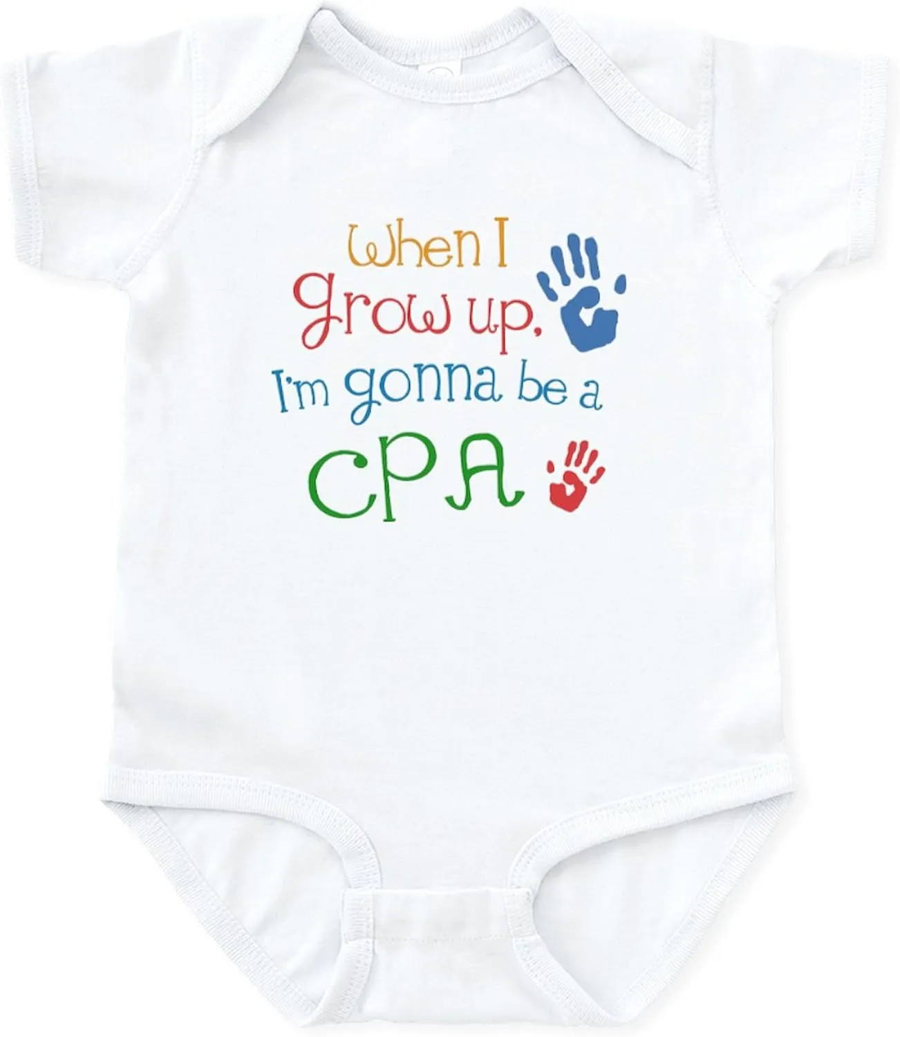CafePress Kids Future CPA Infant Bodysuit Cute Infant Bodysuit Baby Romper