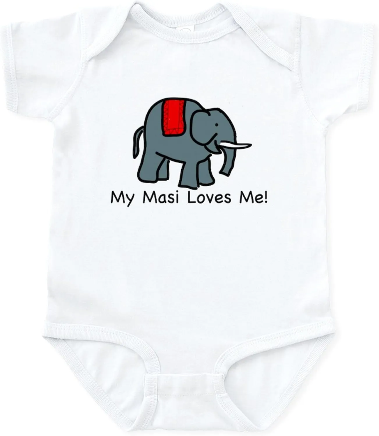 CafePress MASI Loves Me Infant Creeper Cute Infant Bodysuit Baby Romper