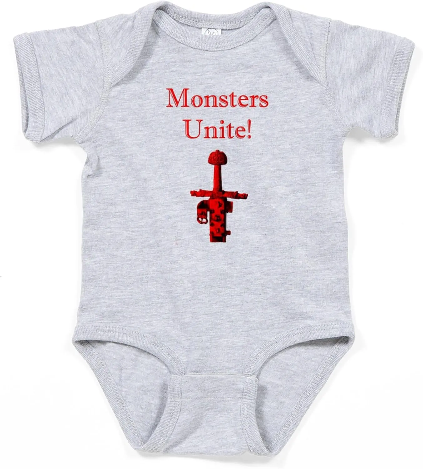 CafePress Monsters Unite Body Suit Cute Infant Bodysuit Baby Romper Dark