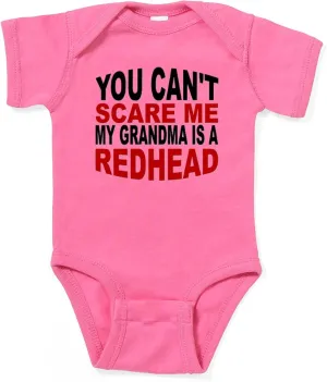 CafePress My Grandma is A Redhead Body Suit Cute Infant Bodysuit Baby Romper Dark