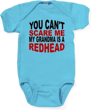 CafePress My Grandma is A Redhead Body Suit Cute Infant Bodysuit Baby Romper Dark