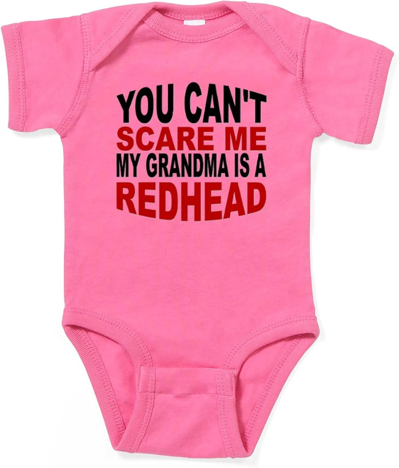 CafePress My Grandma is A Redhead Body Suit Cute Infant Bodysuit Baby Romper Dark