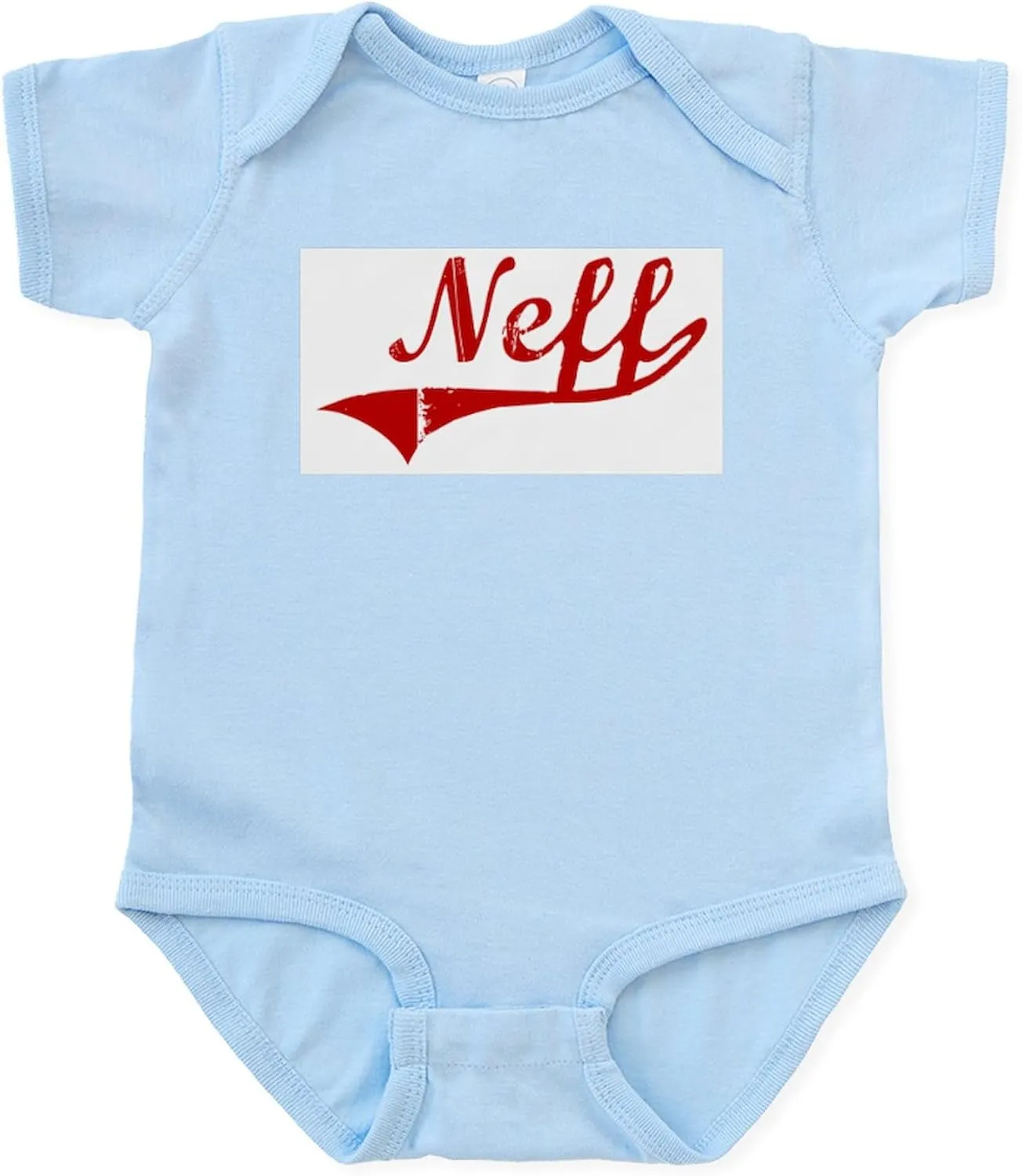 CafePress Neff (Red Vintage) Infant Bodysuit Cute Infant Bodysuit Baby Romper