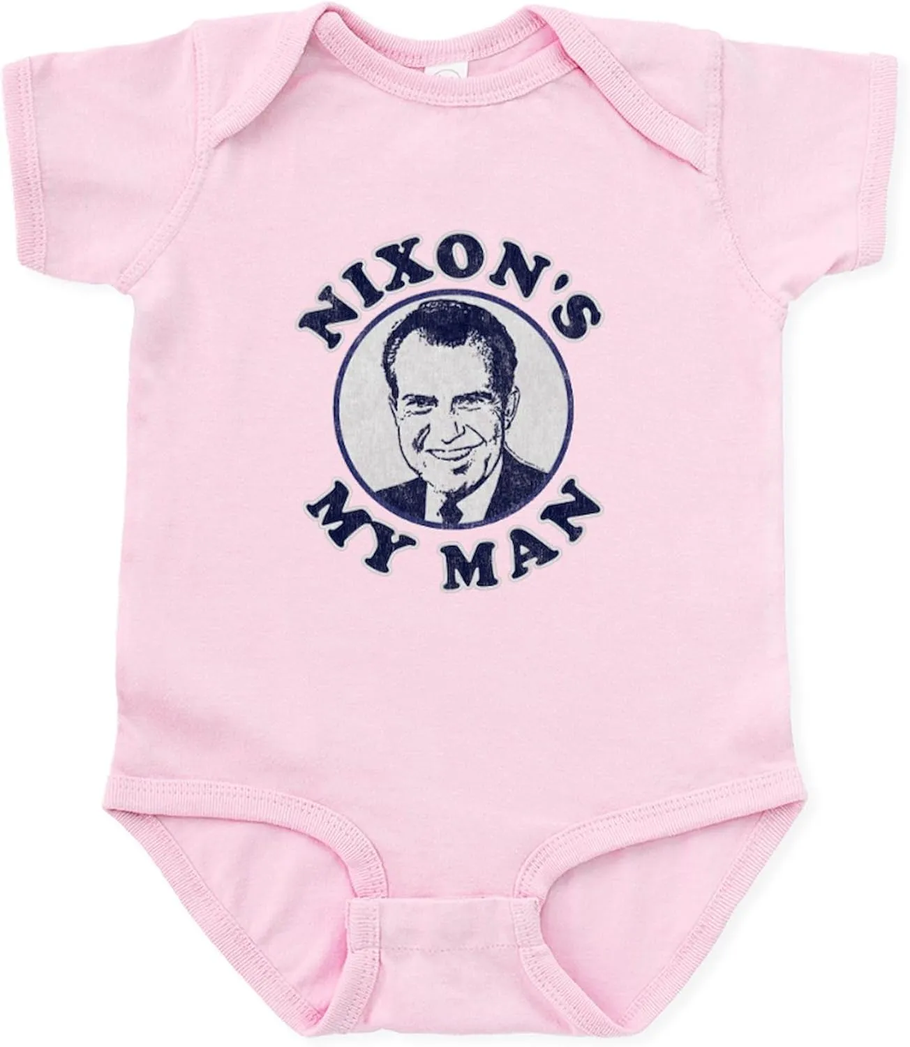 CafePress Nixon's My Man T Shirt Infant Bodysuit Cute Infant Bodysuit Baby Romper