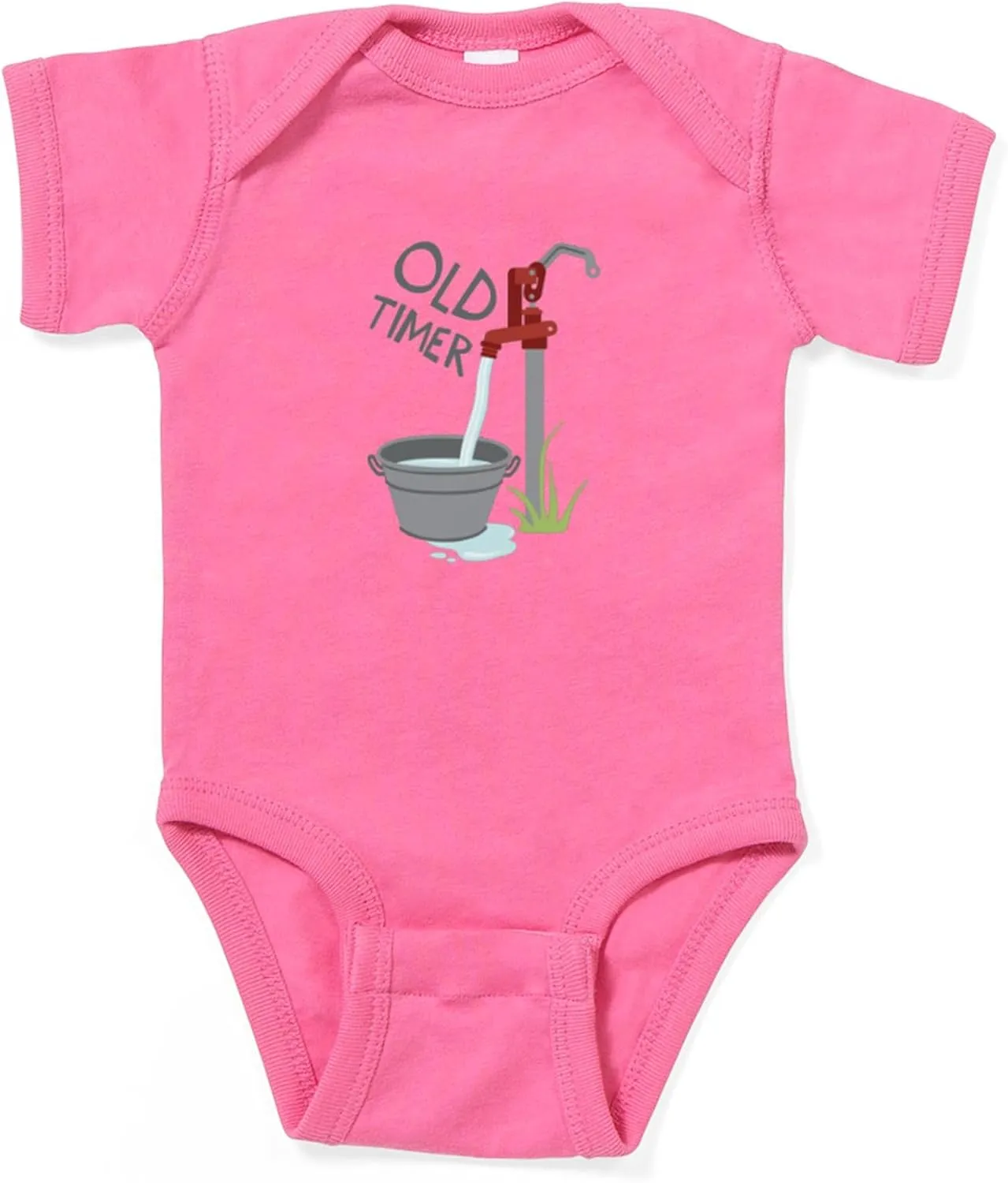 CafePress Old Timer Cute Infant Bodysuit Baby Romper Dark