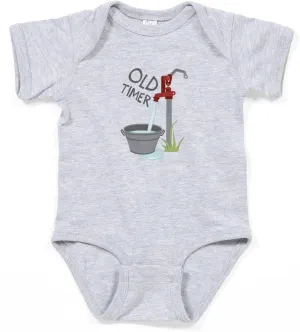 CafePress Old Timer Cute Infant Bodysuit Baby Romper Dark