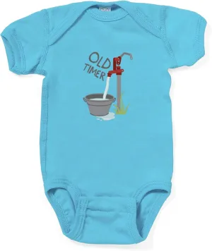 CafePress Old Timer Cute Infant Bodysuit Baby Romper Dark