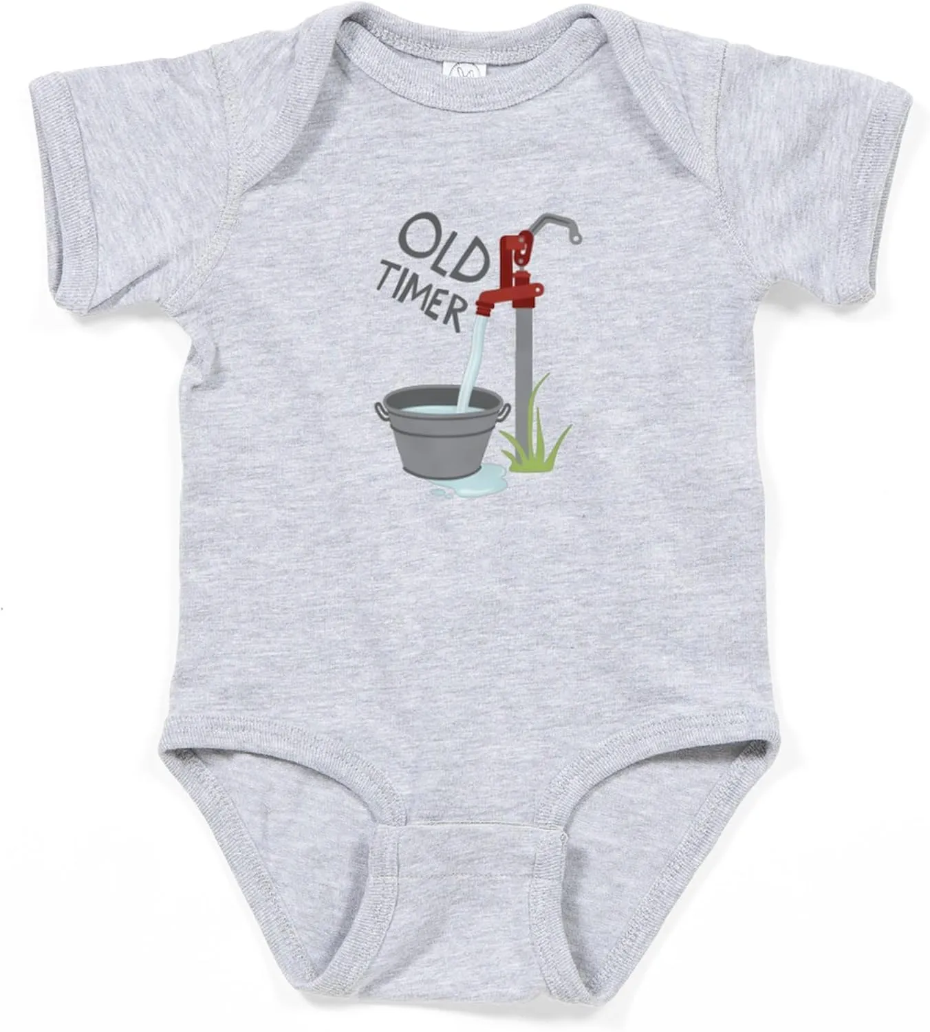 CafePress Old Timer Cute Infant Bodysuit Baby Romper Dark