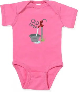 CafePress Old Timer Cute Infant Bodysuit Baby Romper Dark