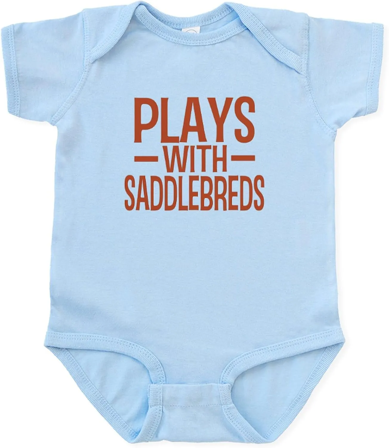 CafePress Plays Saddlebreds Infant Bodysuit Cute Infant Bodysuit Baby Romper