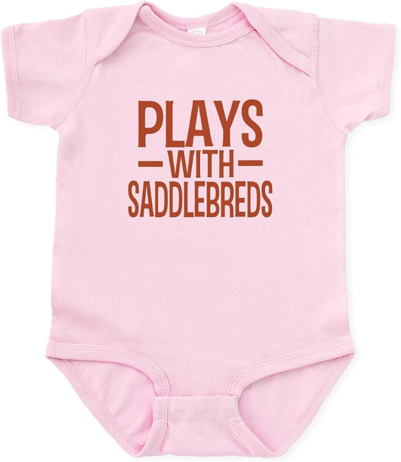 CafePress Plays Saddlebreds Infant Bodysuit Cute Infant Bodysuit Baby Romper