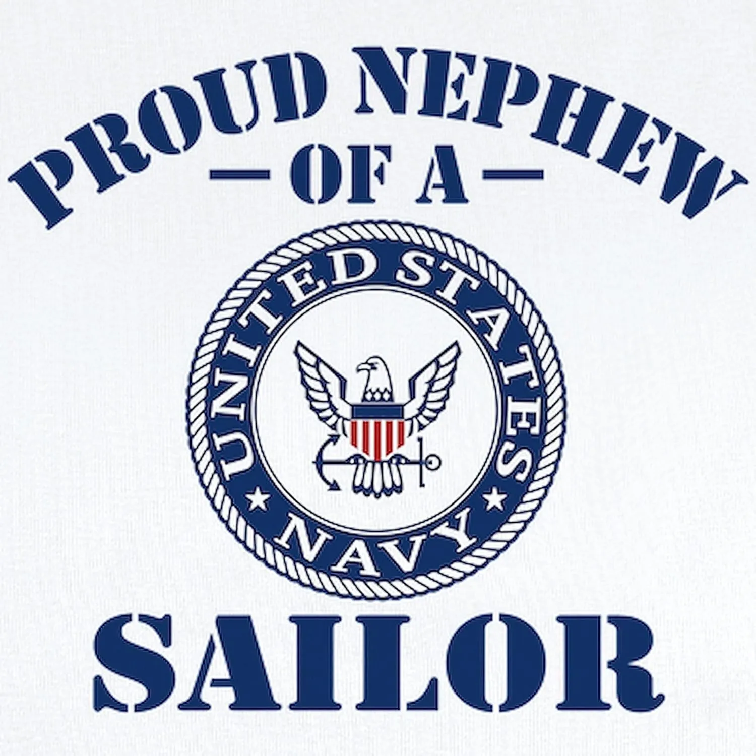 CafePress Proud Nephew of A US Navy Sailor Infant Bodysuit Cute Infant Bodysuit Baby Romper