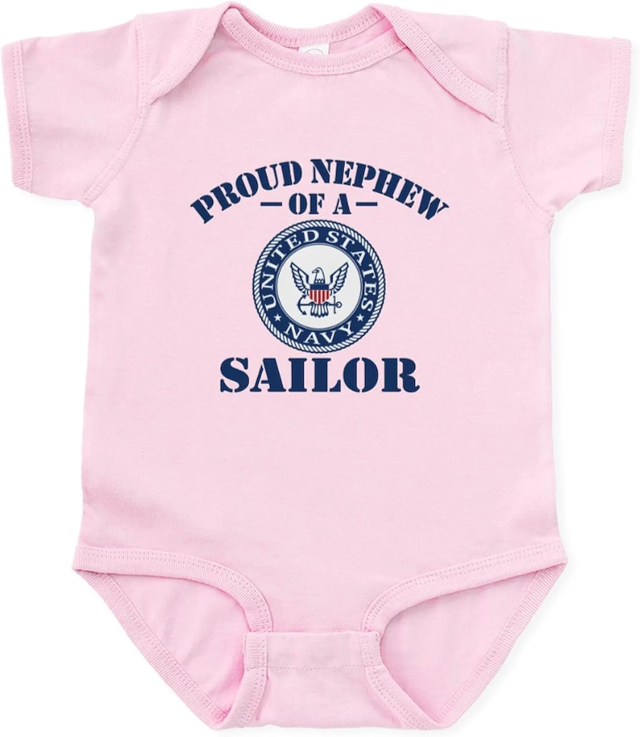CafePress Proud Nephew of A US Navy Sailor Infant Bodysuit Cute Infant Bodysuit Baby Romper