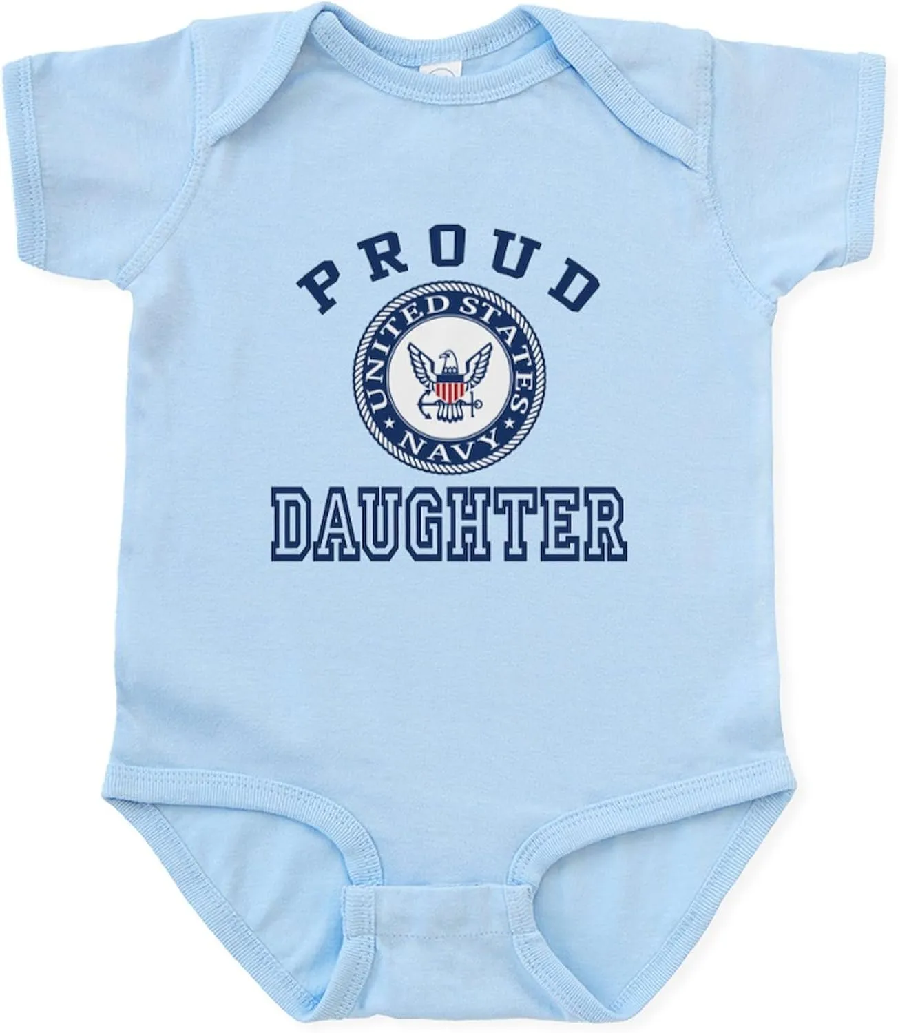 CafePress Proud US Navy Daughter Infant Bodysuit Cute Infant Bodysuit Baby Romper