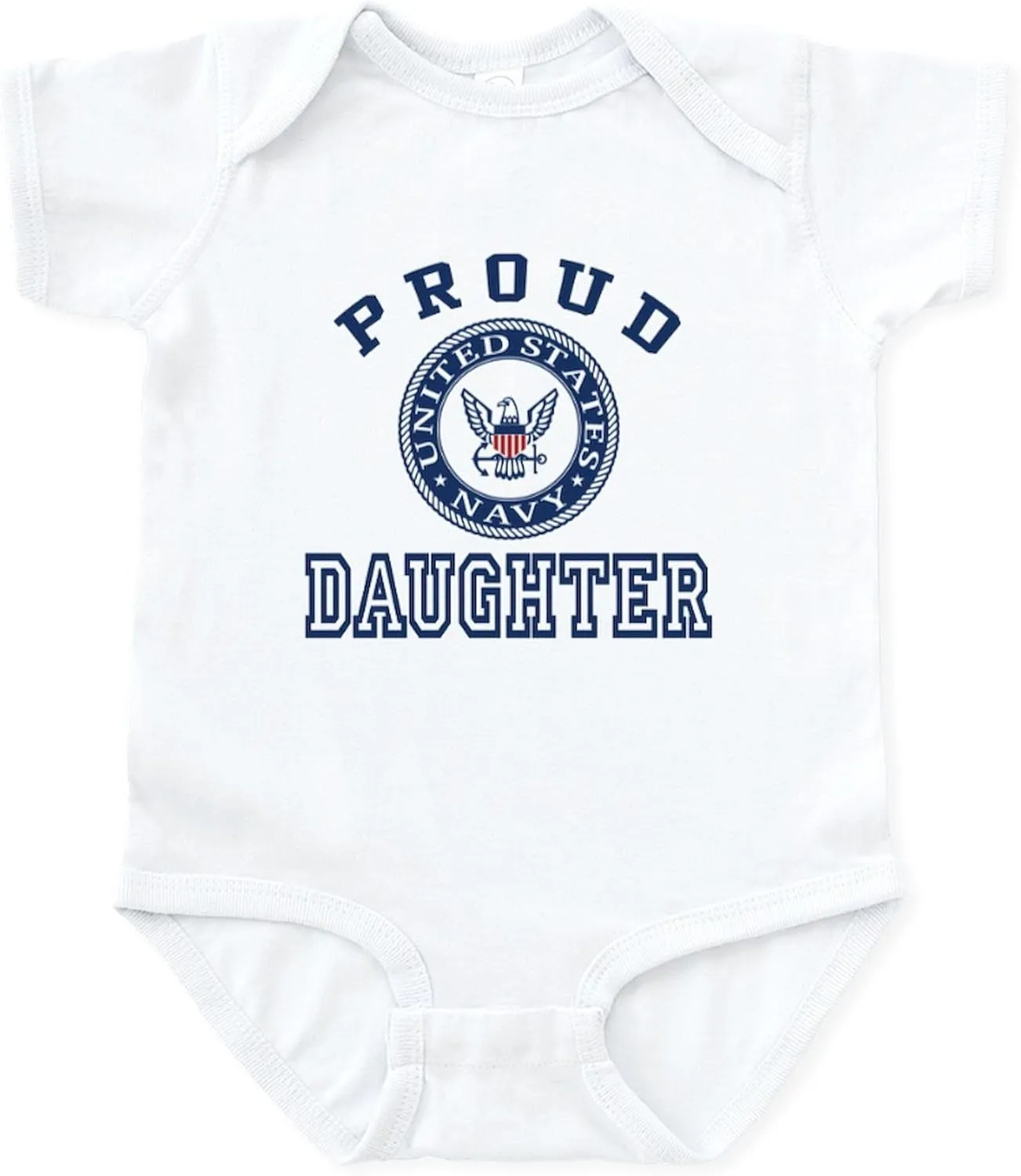 CafePress Proud US Navy Daughter Infant Bodysuit Cute Infant Bodysuit Baby Romper
