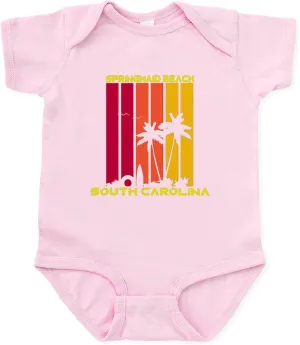 CafePress South Carolina Springmaid Beach Body Suit Cute Infant Bodysuit Baby Romper
