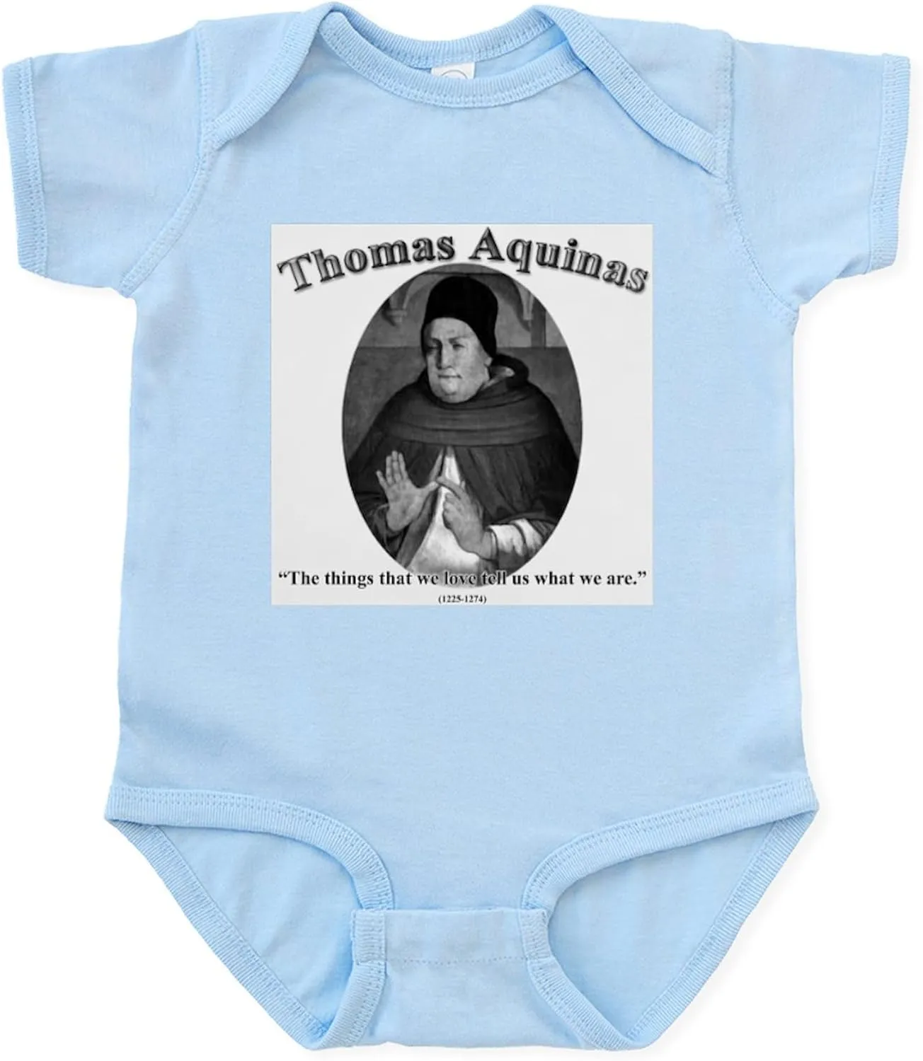 CafePress Thomas Aquinas 04 Infant Bodysuit Cute Infant Bodysuit Baby Romper