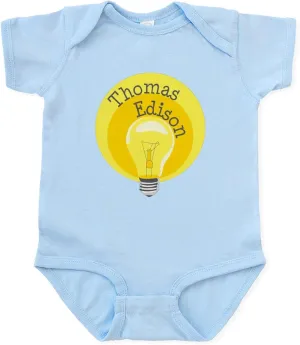 CafePress Thomas Edison Body Suit Cute Infant Bodysuit Baby Romper