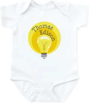 CafePress Thomas Edison Body Suit Cute Infant Bodysuit Baby Romper