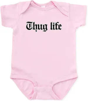 CafePress Thug Life, Gangster, Baby, g, Thug Infant Bodysuit Cute Infant Bodysuit Baby Romper