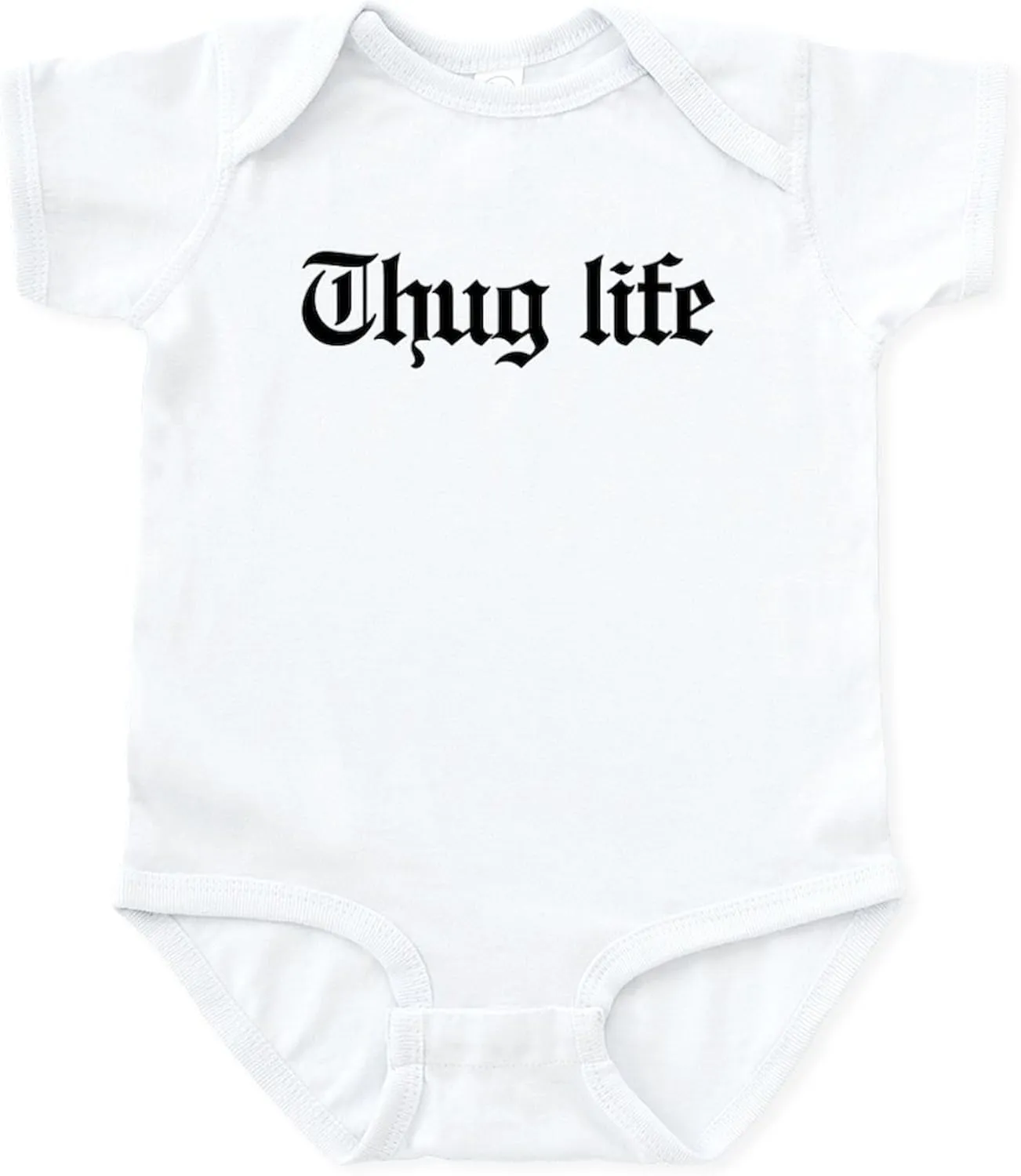 CafePress Thug Life, Gangster, Baby, g, Thug Infant Bodysuit Cute Infant Bodysuit Baby Romper