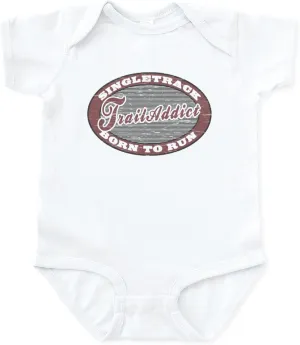CafePress Trail Addict Runner Infant Bodysuit Cute Infant Bodysuit Baby Romper