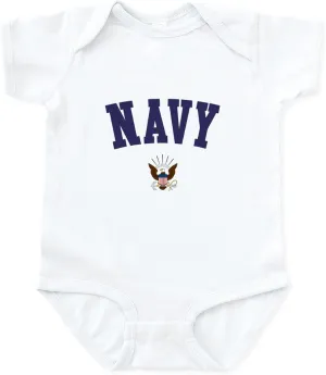 CafePress US Navy Infant Bodysuit Cute Infant Bodysuit Baby Romper