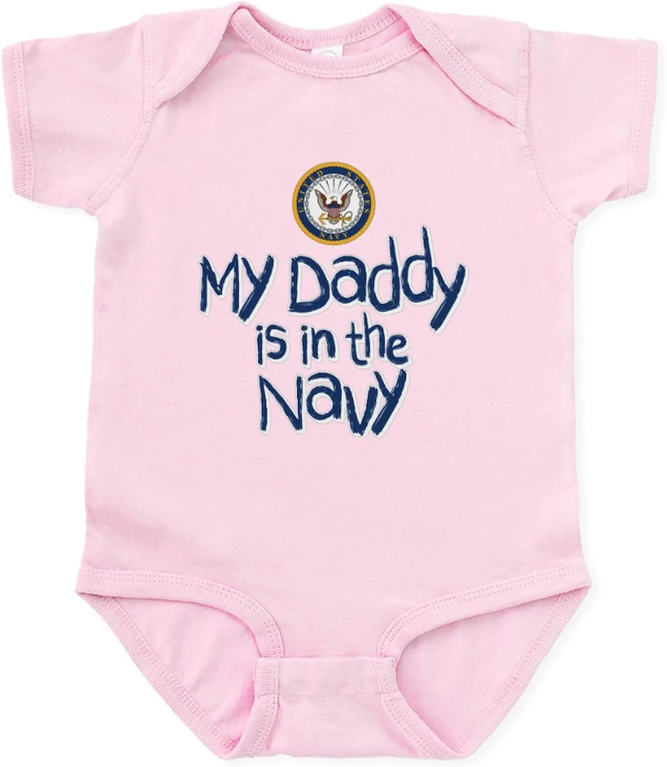 CafePress U.S. Navy My Daddy is in The Navy Infant Bodysuit Cute Infant Bodysuit Baby Romper