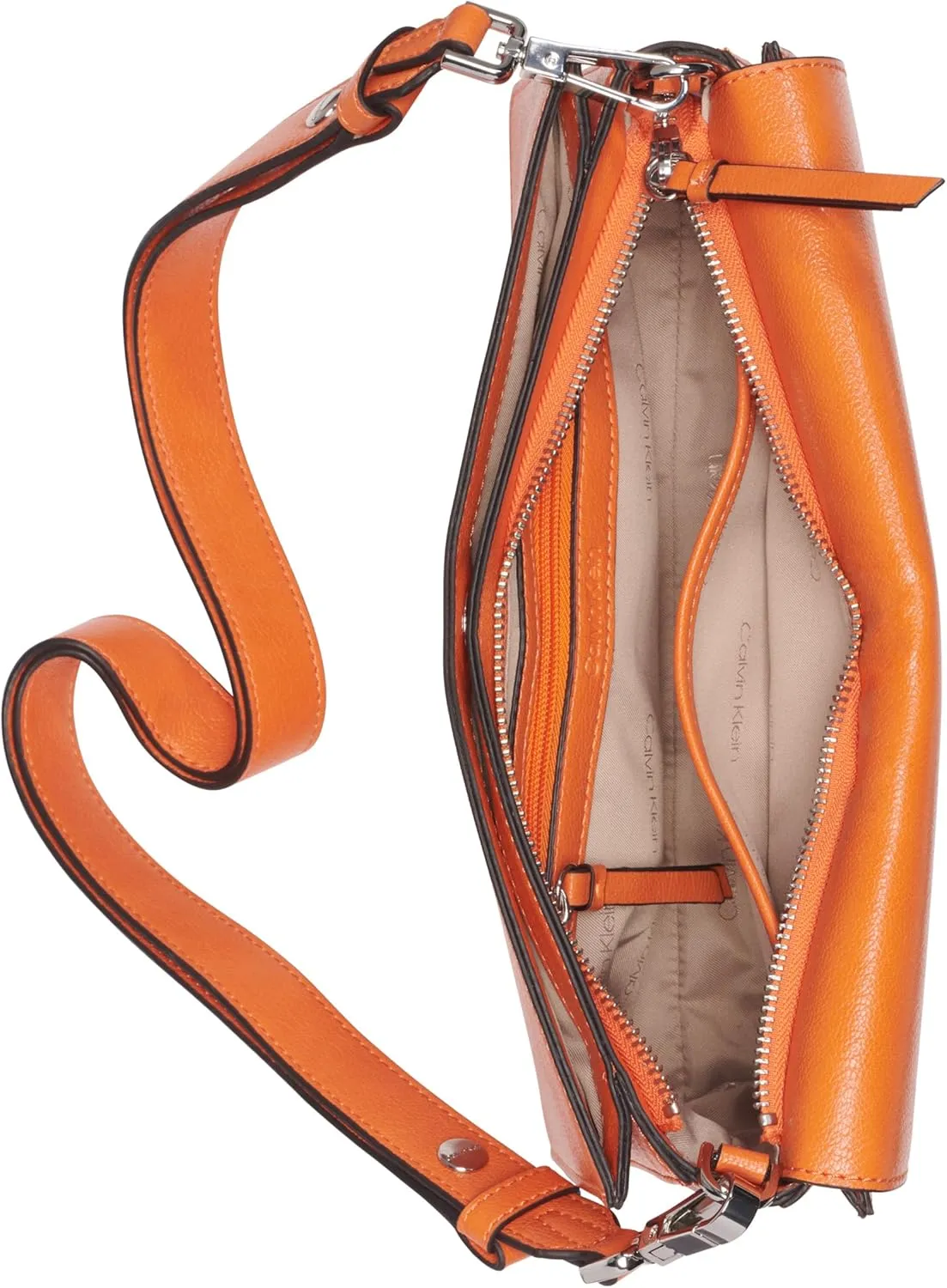 Calvin Klein Basalt Flap Demi Shoulder Bag