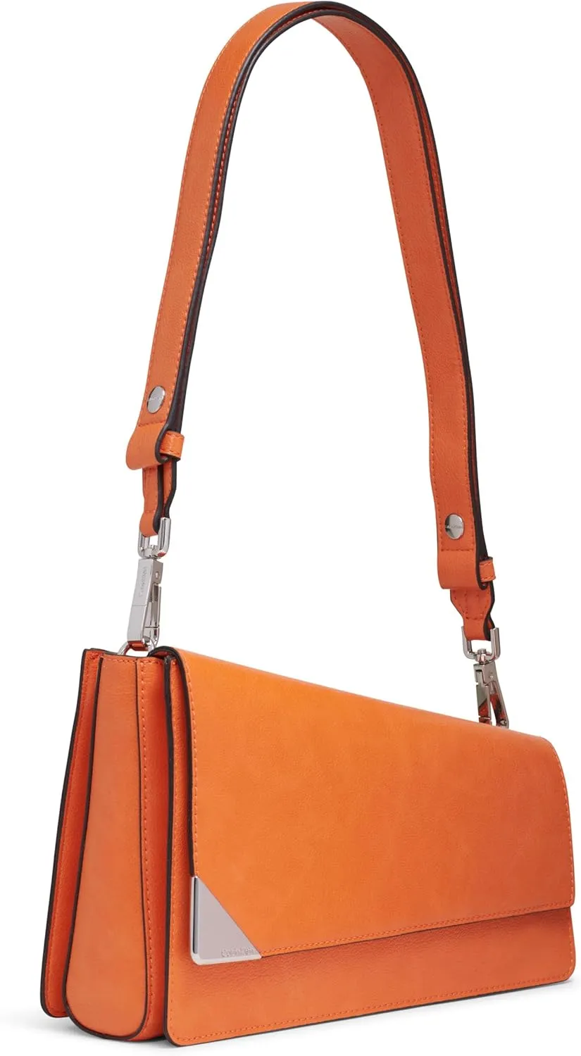 Calvin Klein Basalt Flap Demi Shoulder Bag