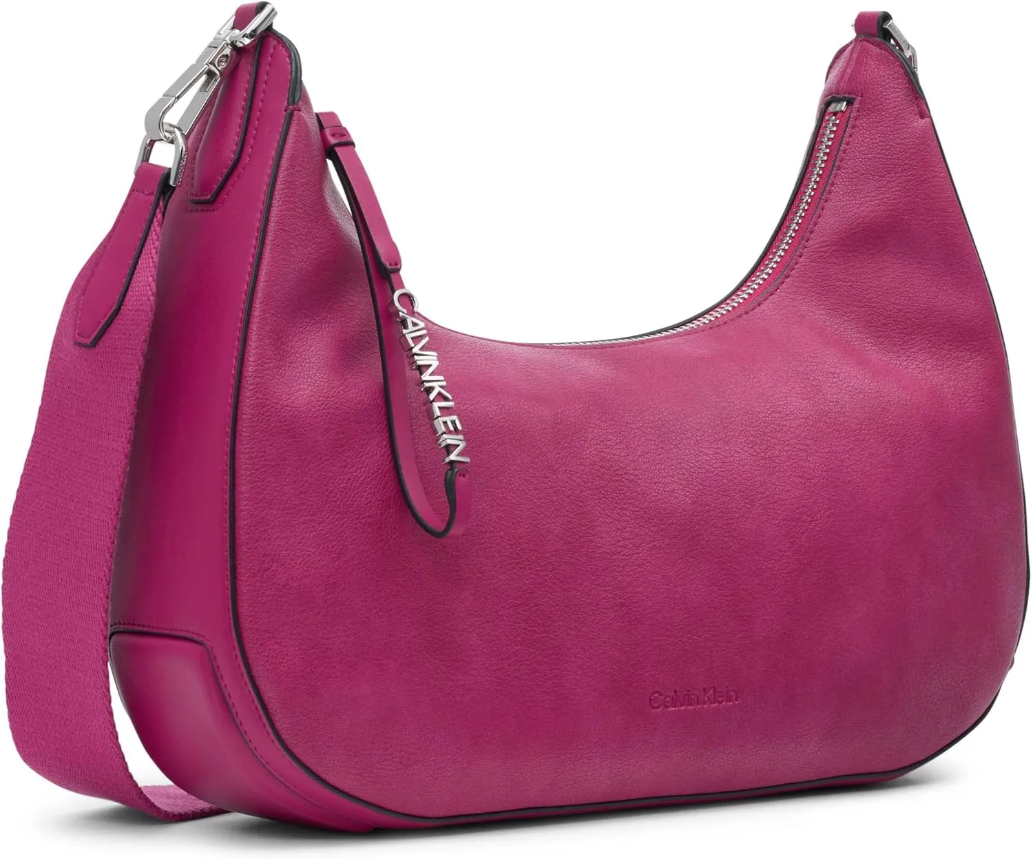 Calvin Klein Clay Top Zip Hobo Shoulder Bag