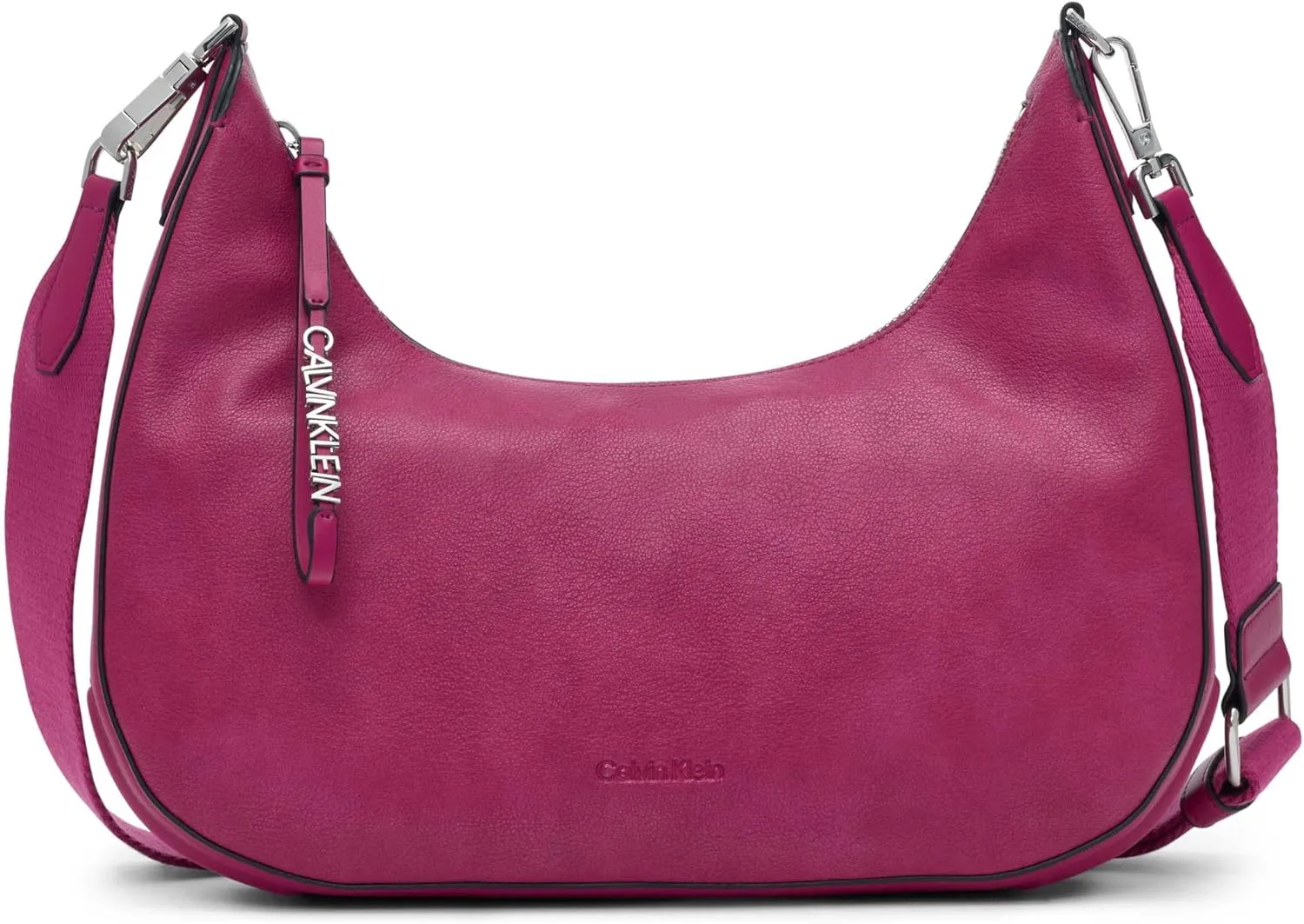 Calvin Klein Clay Top Zip Hobo Shoulder Bag