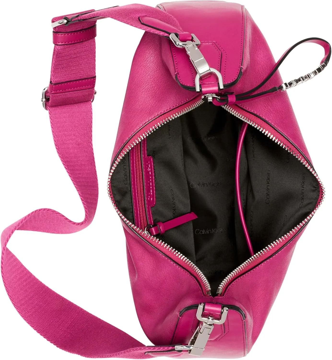 Calvin Klein Clay Top Zip Hobo Shoulder Bag