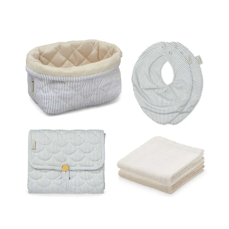 Cam Cam Copenhagen Baby gift set - Small - Classic Stripes Blue 