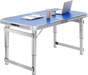 Camp Tables Portable Foldable, Aluminum Folding Table, Adjustable Height, Outdoor Camping Table for Camping, Picnic, BBQ (Color : A, Size : 80cm/31.4in)