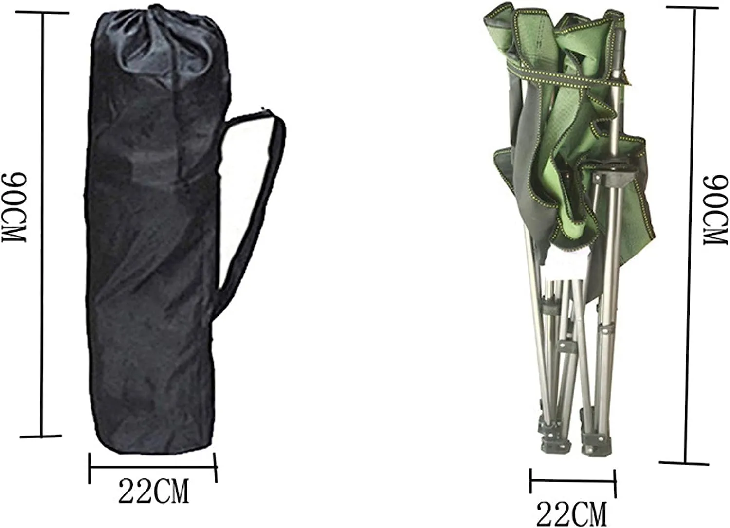 Camping Chair Outdoor Fishing Chair Camping Lounge Chair Portable Reclining Camping Chair Folding Seat with Footrest with Headrest Storage Bag Folding Chairs for Outside Portable