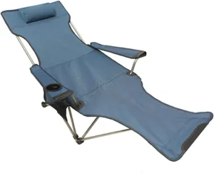 Camping Chair Outdoor Fishing Chair Camping Lounge Chair Portable Reclining Camping Chair Folding Seat with Footrest with Headrest Storage Bag Folding Chairs for Outside Portable