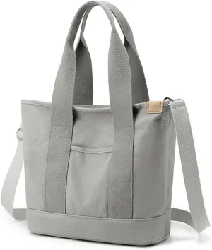 Canvas Bag for Women Crossbody Shoulder Purse Everything Tote Hobo Bag with Zipper and Compartments 2024 Small
