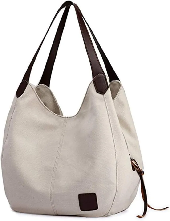 Canvas Hobo Bag Tote Handbag Shopping Shoulder Bag