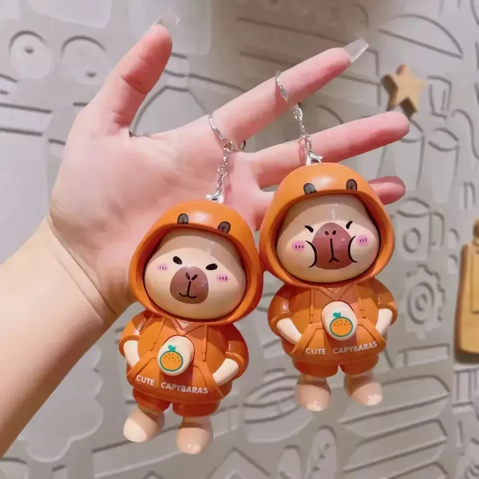 Capy Mood Face-Changing Keychain