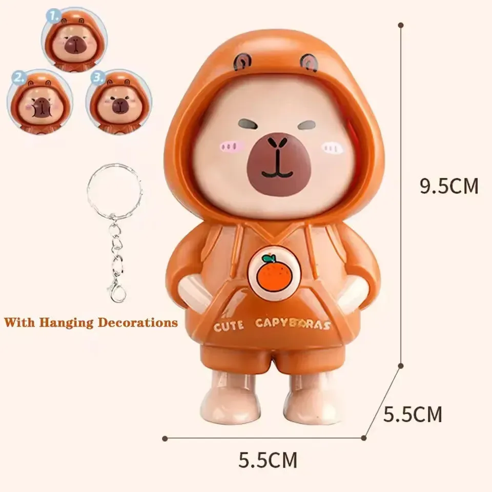 Capy Mood Face-Changing Keychain