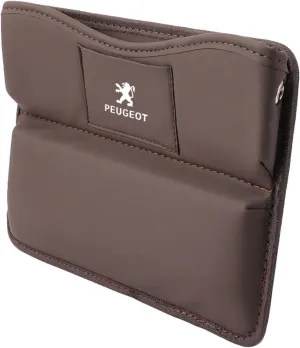 Car Seat Gap Filler Organizer for Peugeot 205 I (20A/C, Facelift 1987) 3-Door 1994 1995 96 97, Car Seat Crevice Storage Box Car Accessories,Brown